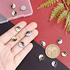 12Pcs 2 Colors Fashion 304 Stainless Steel Enamel Charms&nbsp;STAS-UN0035-98