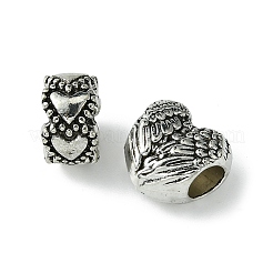 60Pcs 10 Styles Tibetan Style Alloy European Beads&nbsp;MPDL-FS0001-02A