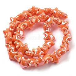 Glazed Porcelain Beads&nbsp;PORC-Q002-03K