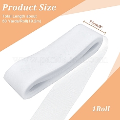 Polyester Deco Mesh Ribbons&nbsp;OCOR-WH0064-76A