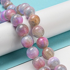 Dyed Natural White Jade Beads Strands&nbsp;G-F764-03E