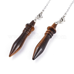 Natural Mixed Gemstone Pointed Dowsing Pendulums&nbsp;G-K305-C-P