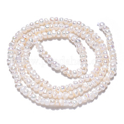 Natural Cultured Freshwater Pearl Beads Strands&nbsp;PEAR-N015-02C