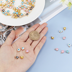 Light Gold Plated Alloy Charms&nbsp;ENAM-FH0001-02LG