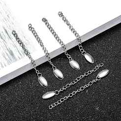 Tarnish Resistant 304 Stainless Steel Chain Extender&nbsp;STAS-E104-37P