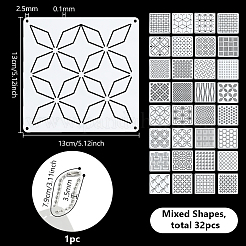 PET Embroidery Template&nbsp;DIY-WH0591-605