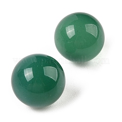Natural Green Onyx Agate No Hole Sphere Beads&nbsp;G-K353-04A-27