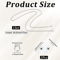 Iron Eyeglass Chains&nbsp;AJEW-CN0006-72P