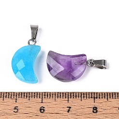 Natural & Synthetic Mixed Stone Pendants&nbsp;G-N349-02-P