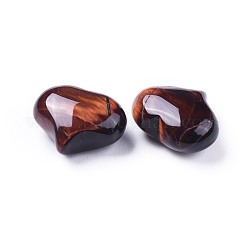 Natural Tiger Eye Heart Palm Stone&nbsp;G-F659-A03