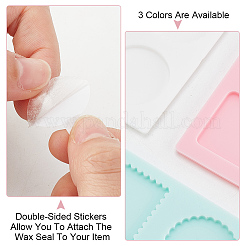 3Pcs 3 Color Square & Round & Flower Silicone Wax Melt Molds&nbsp;DIY-DR0001-35