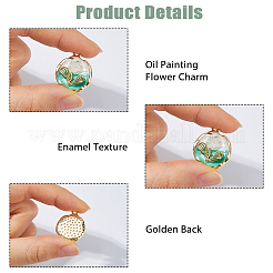 16Pcs 16 Styles Alloy Enamel Pendants&nbsp;ENAM-HS0001-11