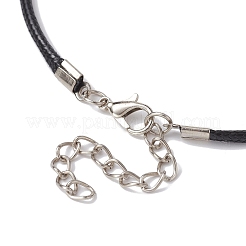 Glass Crescent Moon Pendant Necklaces&nbsp;NJEW-JN04579-01