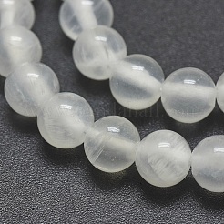 Natural Selenite Beads Strands&nbsp;G-G792-24B