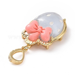 Opaque Resin Pendants&nbsp;KK-G406-51G-04