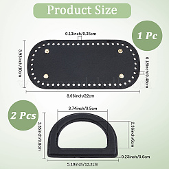 CutHollow 1Pc Imitation Leather Bag Bottoms&nbsp;FIND-CL0001-09C