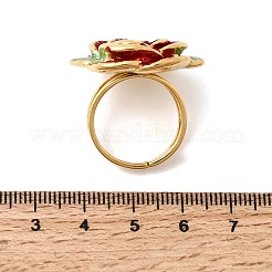 304 Stainless Steel Enamel Finger Rings for Women&nbsp;RJEW-G373-01G-02