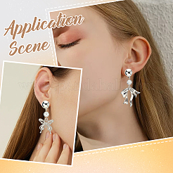 40Pcs Brass Earring Findings&nbsp;KK-SC0005-52S