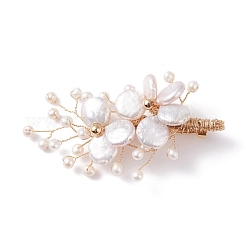 Wedding Corsage Natural Keshi Pearl Brooch&nbsp;JEWB-BR00061-01
