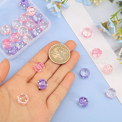 24Pcs 3 Colors Transparent Glass Round Beads&nbsp;GLAA-CA0001-55