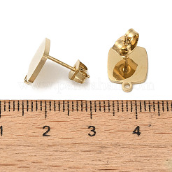 Ion Plating(IP) 304 Stainless Steel Stud Earring Findings&nbsp;X-STAS-I206-06G