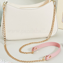 Imitation Leather & Alloy Crossbody Purse Chains&nbsp;FIND-WH20033-034D-LG
