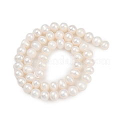 Natural Cultured Freshwater Pearl Beads Strands&nbsp;PEAR-I007-07X-02A