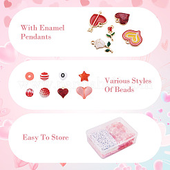 DIY Jewelry Making Finding Kit for Valentine's Day&nbsp;DIY-CD0001-44