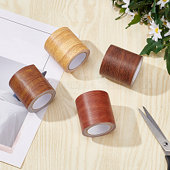 Non-woven Fabrics Imitation Wood Grain Adhesive Tape&nbsp;DIY-GF0005-15A