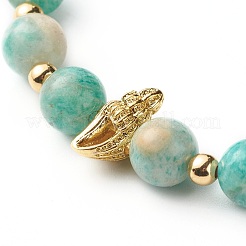 Shell Shape Cubic Zirconia Charm Stretch Bracelets Set for Teen Girl Women&nbsp;X1-BJEW-JB06850-04