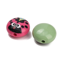 Printed Opaque Acrylic Printed Beads&nbsp;AC-CBA6BCC-02