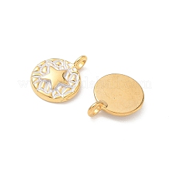 304 Stainless Steel Enamel Pendants&nbsp;STAS-Q119-11G-01