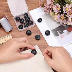 12Pcs Leather Buttons&nbsp;BUTT-HY0001-26B