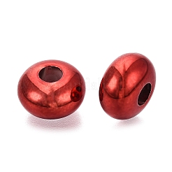 UV Plating Opaque Acrylic European Beads&nbsp;PACR-T017-19M-10