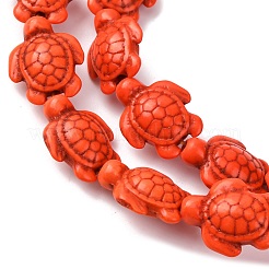 Dyed Synthetic Turquoise Beads Strands&nbsp;G-M152-07-B