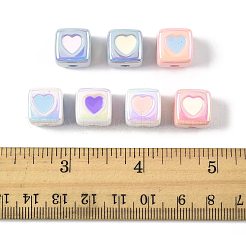 28Pcs 7 Colors Opaque Acrylic Enamel Beads&nbsp;ACRC-FS0001-03