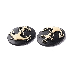 Halloween Cameos Opaque Resin Cabochons&nbsp;RESI-C017-01J