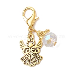 3Pcs Tibetan Style Alloy Angel Pendant Decorations&nbsp;HJEW-JM03837