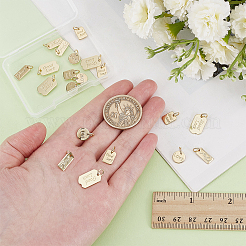 20Pcs 4 Styles Brass Charms&nbsp;KK-ME0001-39