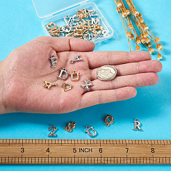 2 Sets 2 Colors Alloy Rhinestone Charms&nbsp;ALRI-FW0001-01