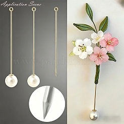 Brass Stick Lapel Pin Clutch Brooch Findings&nbsp;PL-G001-01A-P
