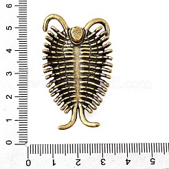 Brass Trilobite Miniature Figurines Statues for Home Office Desktop Ornament&nbsp;KK-S335-03AB-A