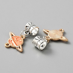 Alloy Enamel European Dangle Charms&nbsp;ENAM-TAC0021-01B