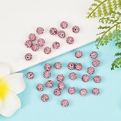 Polymer Clay Rhinestone Beads&nbsp;RB-H284-6MM-Half-223