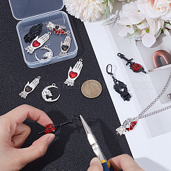 12Pcs 6 Styles Alloy Enamel Pendants&nbsp;FIND-SC0022-60