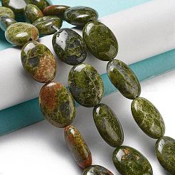 Natural Unakite Beads Strands&nbsp;G-P528-M17-01