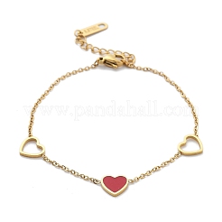 Ion Plating(IP) 304 Stainless Steel Link Bracelets&nbsp;BJEW-P345-13G