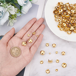 200Pcs 5 Style Brass Four-Claw Rivets&nbsp;KK-GF0001-07G