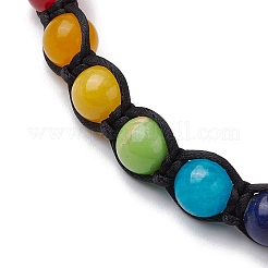 7 Chakra Gemstone Braided Bead Bracelets&nbsp;BJEW-JB11027