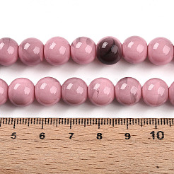 Baking Paint Glass Beads Strands&nbsp;DGLA-N013-10mm-09